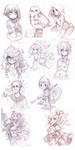 March Sketches from Patreon by Parororo