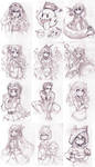 April Patreon Sketches by Parororo