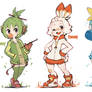 Pokemon SS - 3 Starters Gijinkas