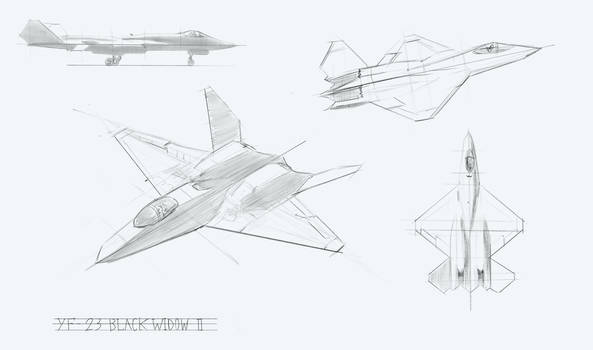 YF-23 Sketch study