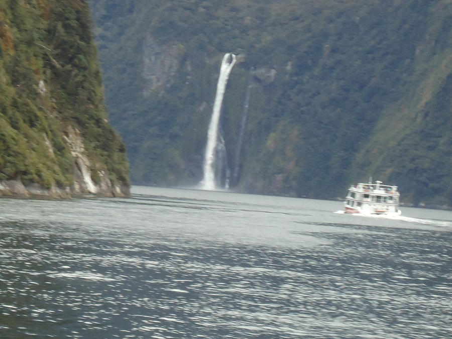 a huge waterfall