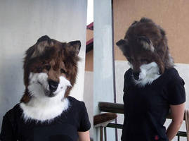 wolf head - fursuit