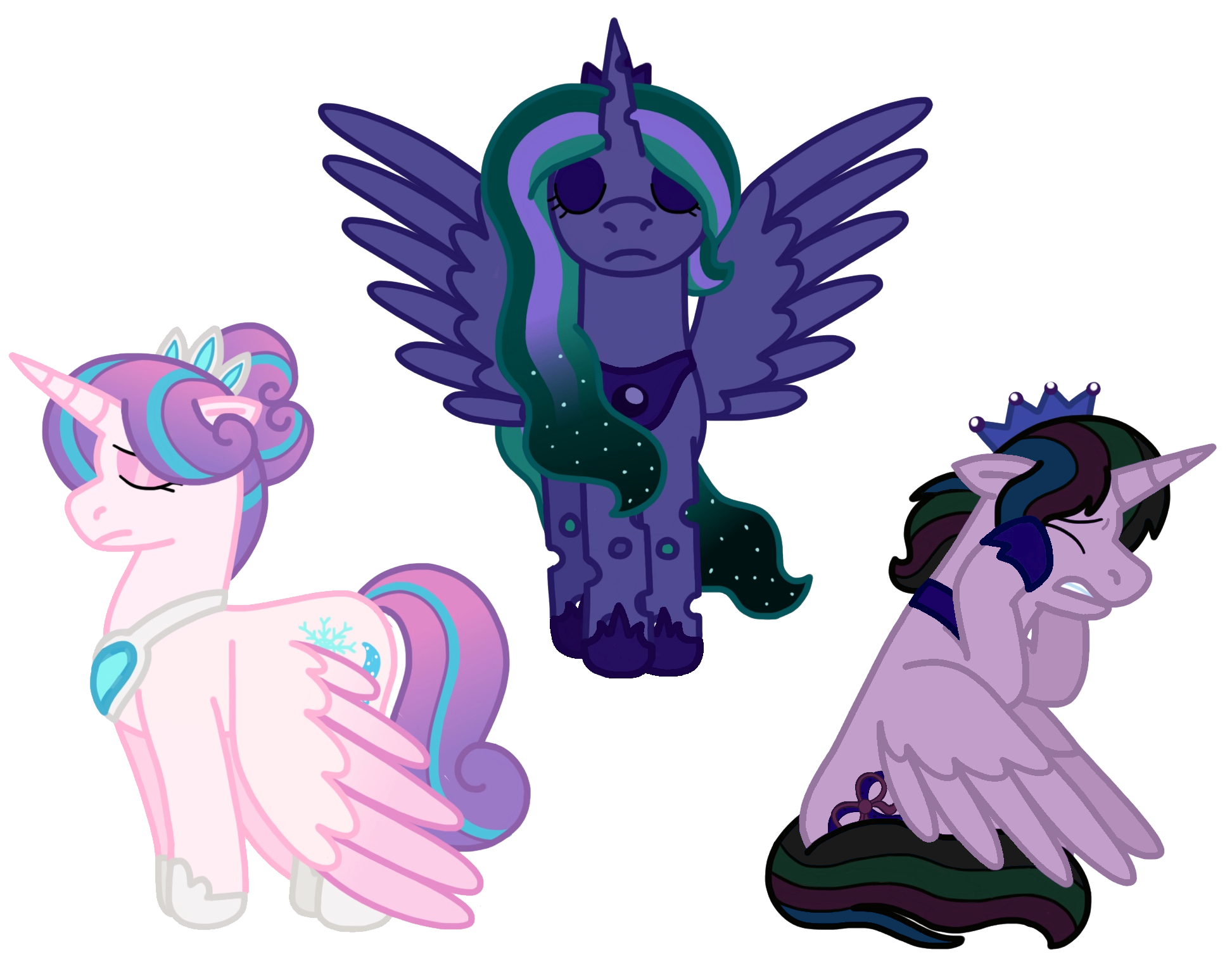 Mlp Rulers The Rulers of Equestria by kindheart525 on DeviantArt