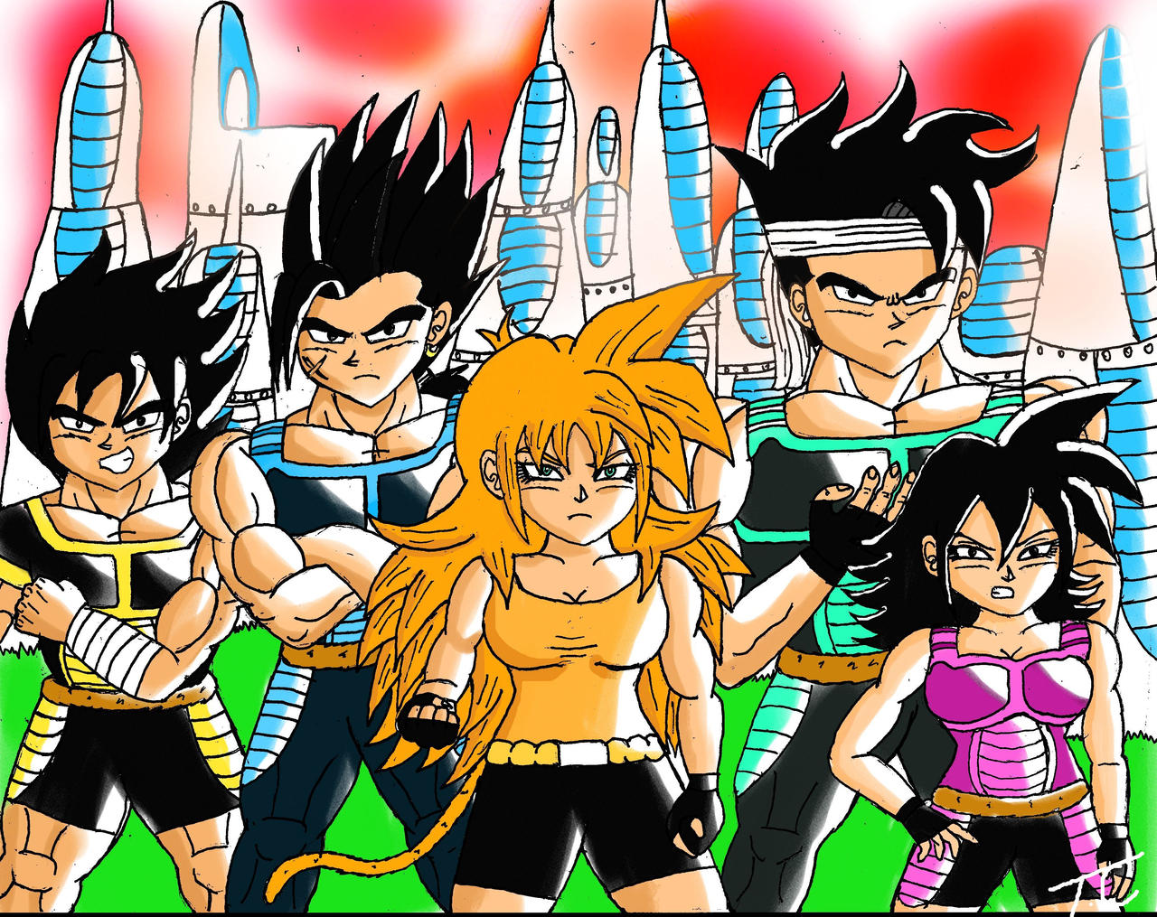 My Dragon ball oc crew by Terracougar on DeviantArt