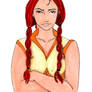 Teela with pigtails