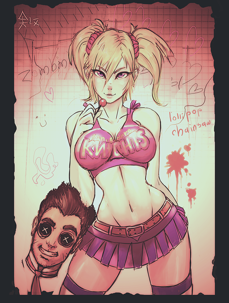 Qenoxis Design on X: Steam Artwork Design - Lollipop Chainsaw by