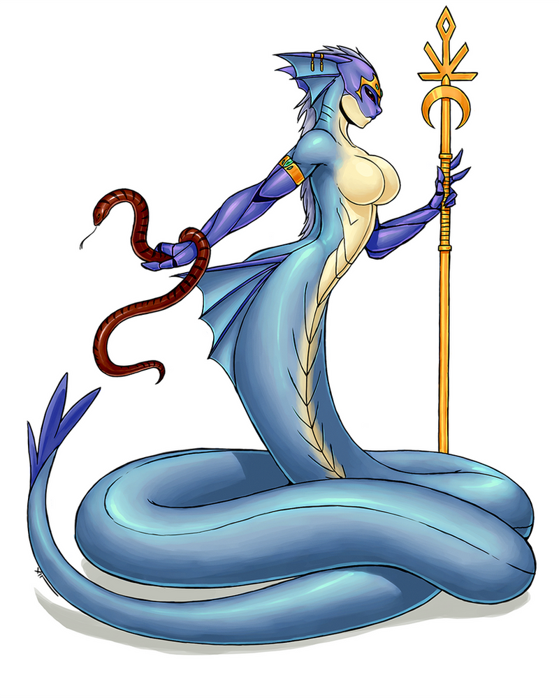 Naga (female) by luigiix on DeviantArt.