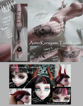 OOAK Monster High Doll - Draculaura -DemonGirl WiP