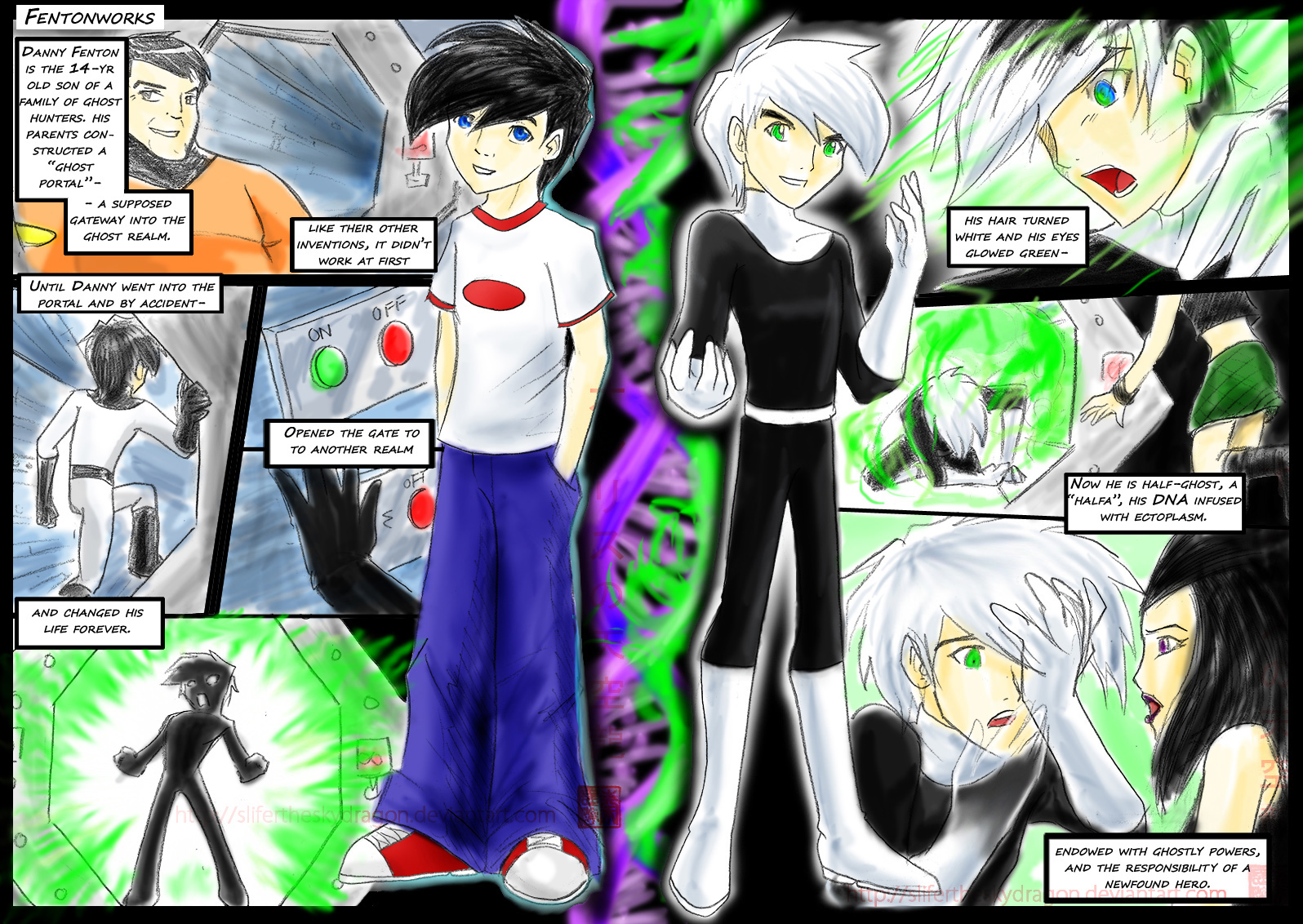 Danny Phantom Rebirth page 3+4 by slifertheskydragon on DeviantArt