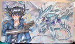 collab- my yugioh 5Ds playmat by slifertheskydragon