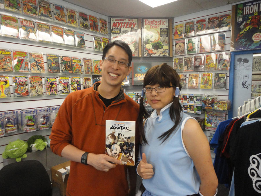 Korra with Gene Yang by slifertheskydragon on DeviantArt