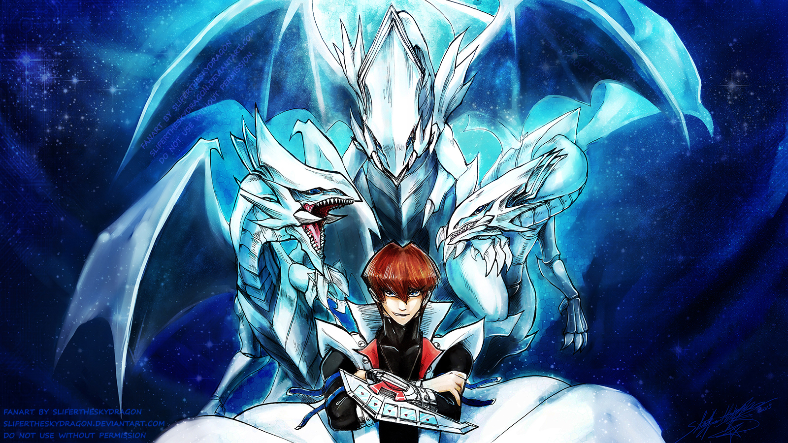 Seto Kaiba Blue Eyes White Dragon Master Wp By