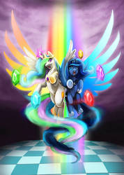 Princess Luna and Celestia - Harmony Wielders