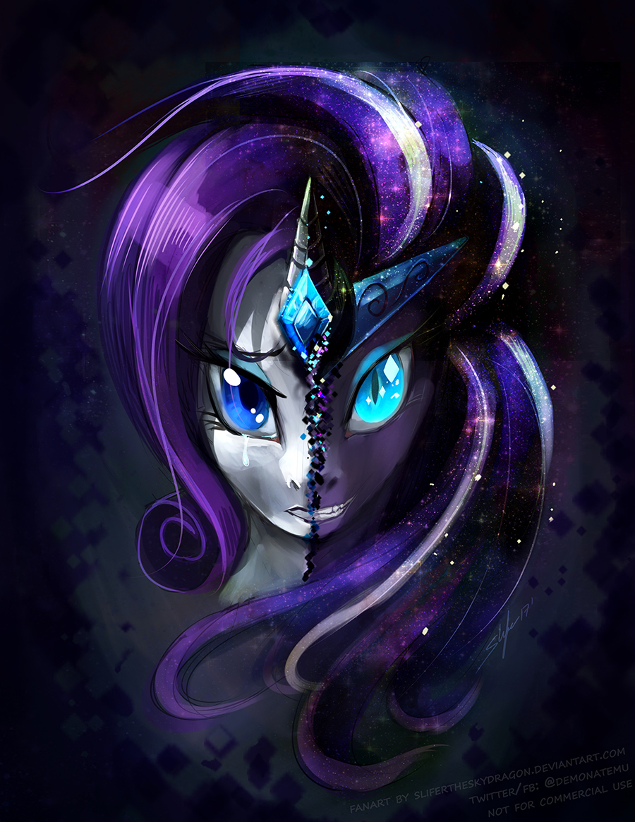 Nightmare Rarity by slifertheskydragon on DeviantArt