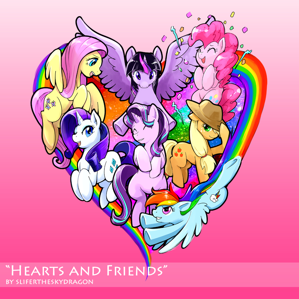 My Little Pony fanart - Hearts and Friends