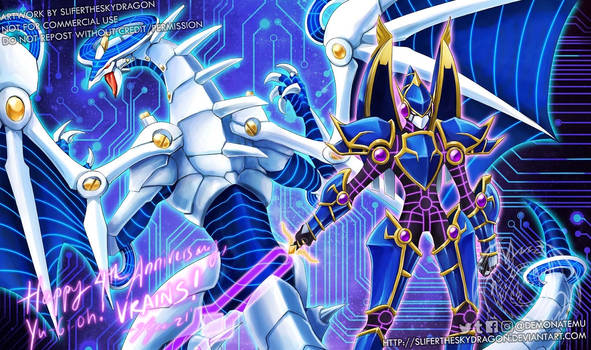 Firewall Dragon and Decode Talker playmat - VRAINS