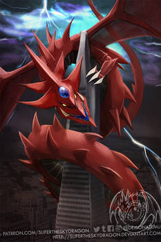 Slifer the sky dragon (phone wallpaper!)