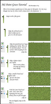 MS Paint Grass Tutorial