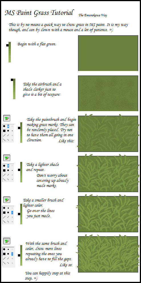 MS Paint Grass Tutorial by emurakawa on DeviantArt