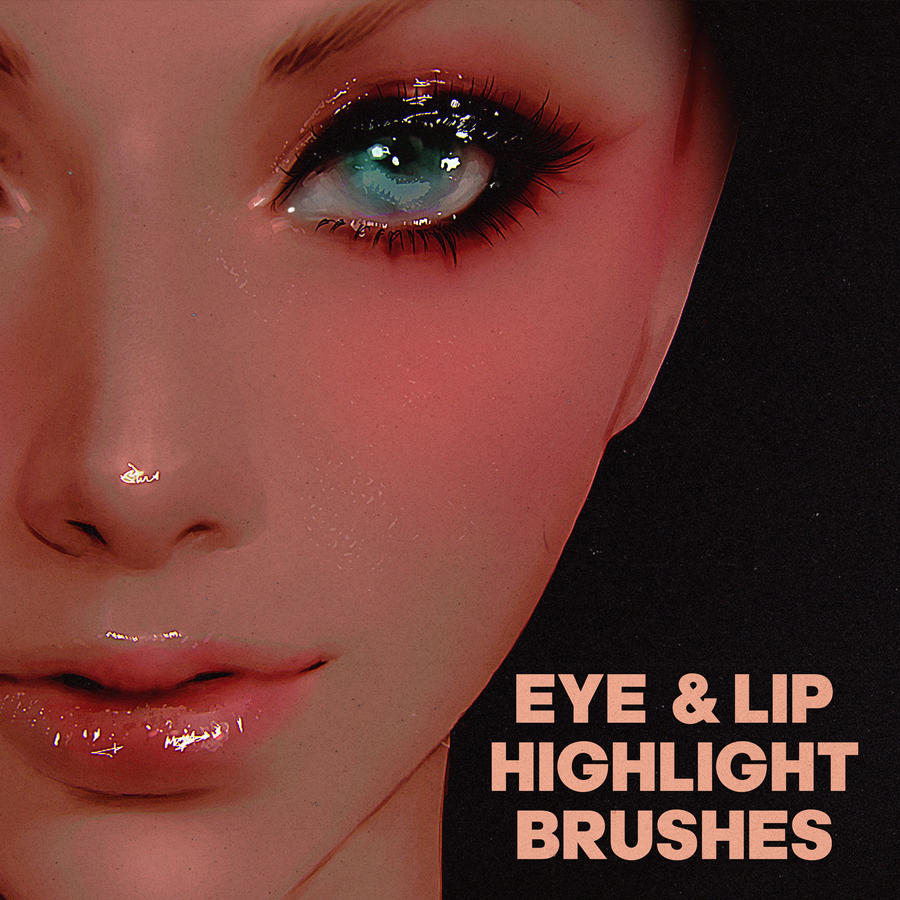 eye and lip highlight brushes