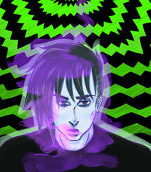 Sebastian in a Purple Haze