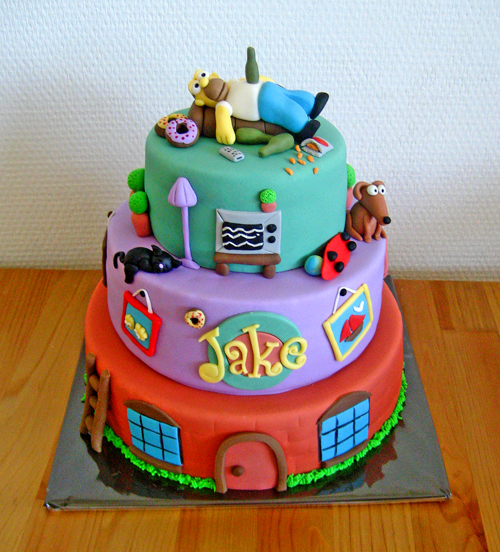 The Simpsons Cake by Naera on DeviantArt