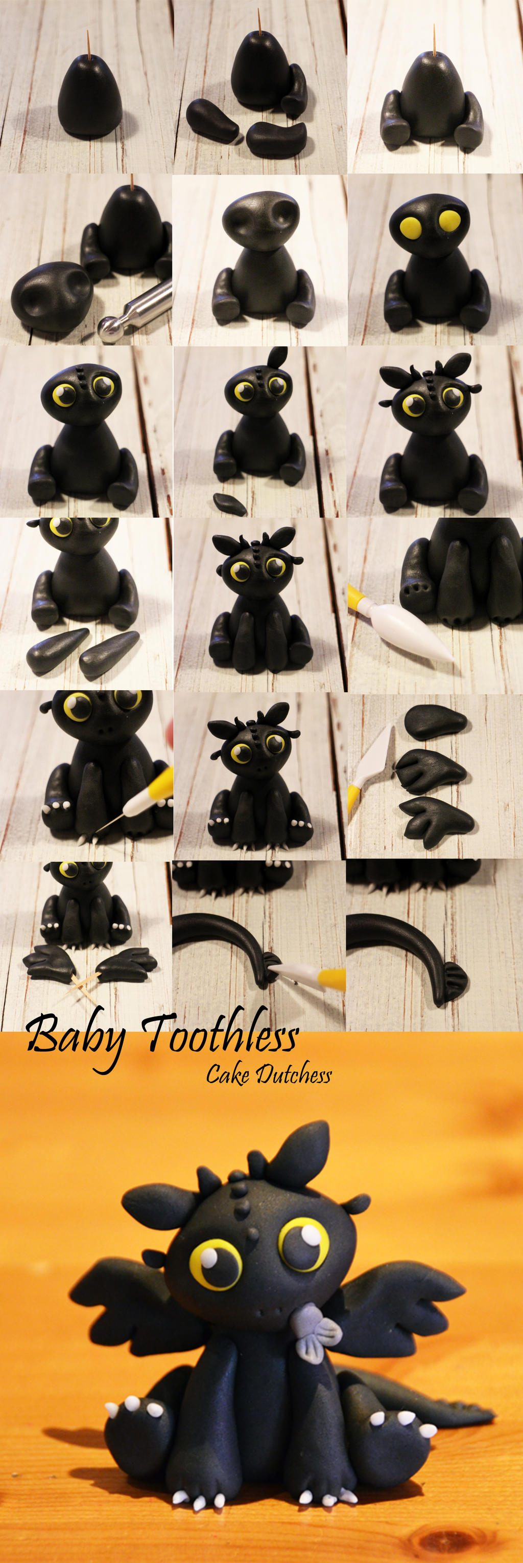 Baby Toothless Step by Step