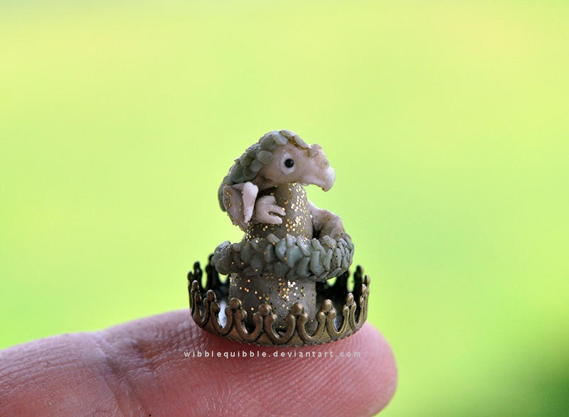 Nameless dragon miniature sculpture