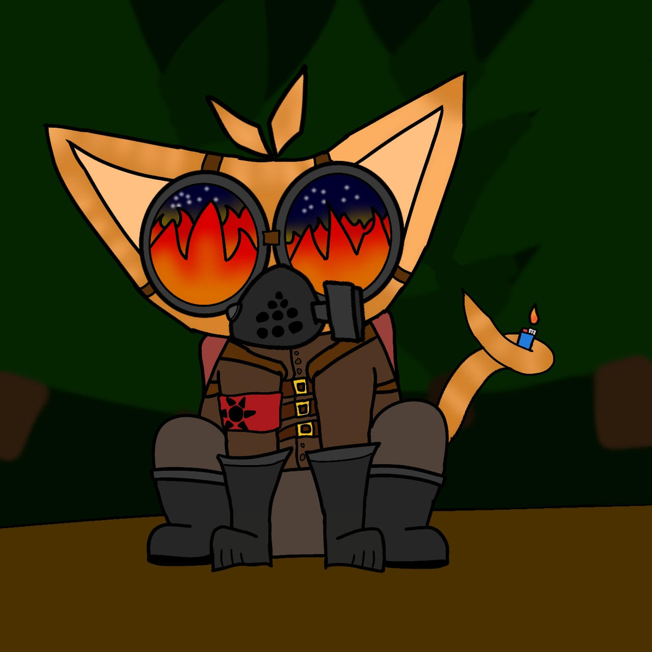 Bubbles the pyro by spoomples on DeviantArt