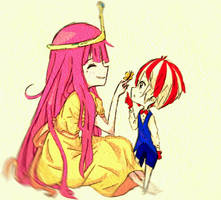 Princess Bubblegum and Peppermint Butler