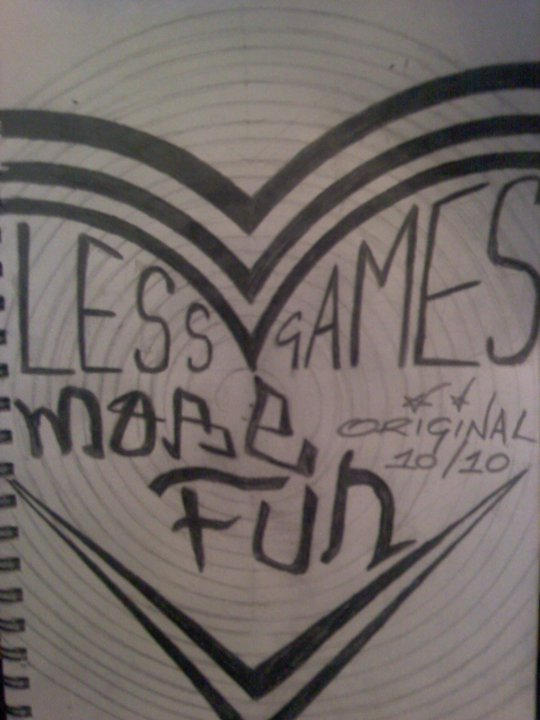 Less Games Logo Less games, more fun by Original01 on DeviantArt