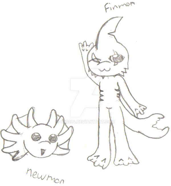 Finmon -Training - Rookie- by 050294 on DeviantArt