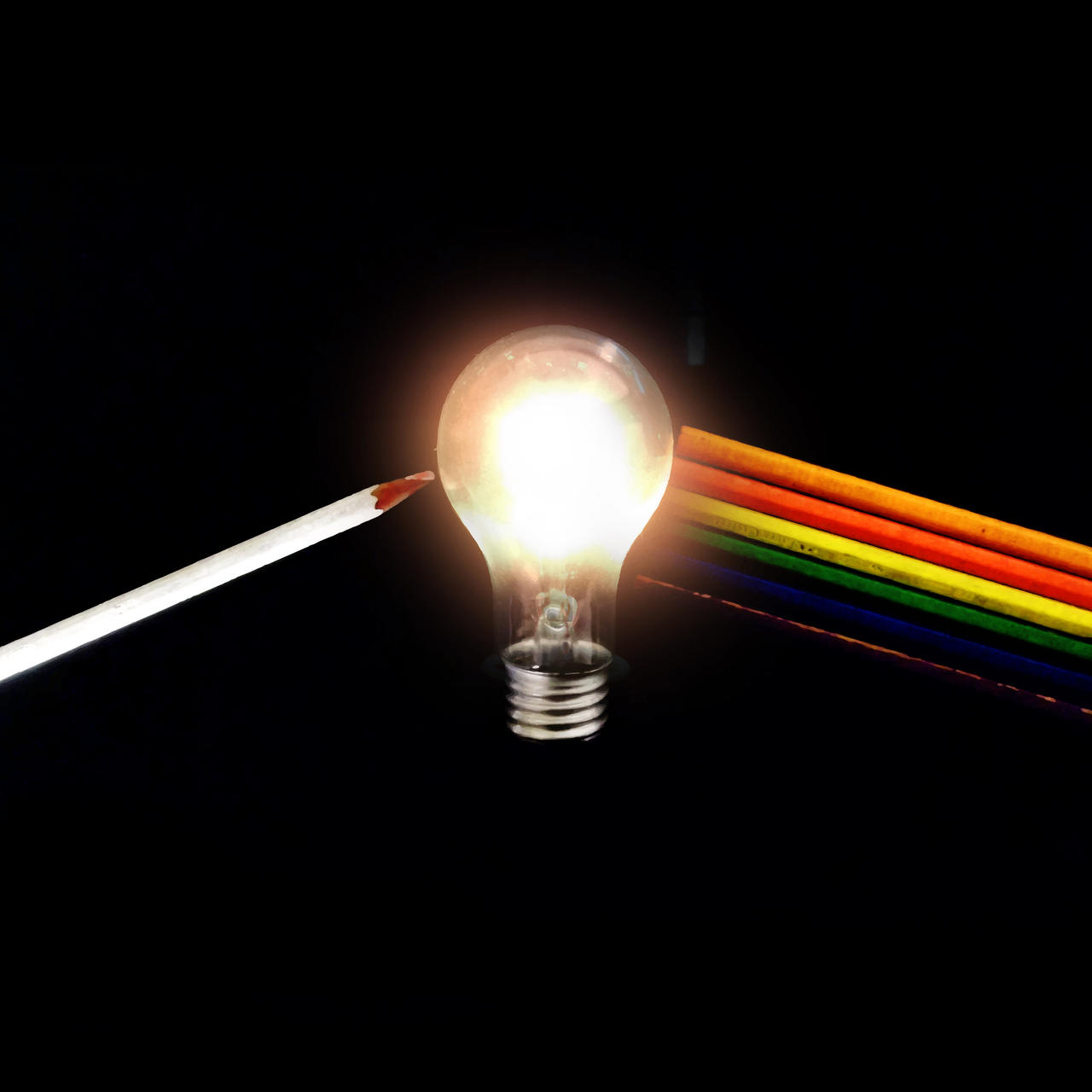 Dark side of the light bulb