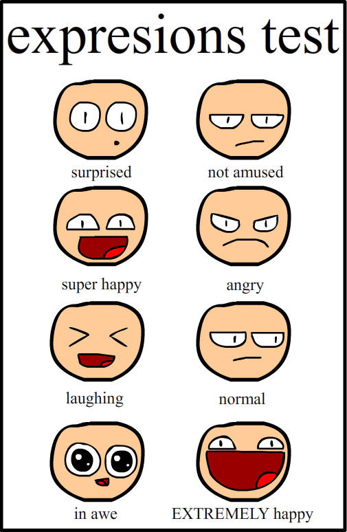 Testing Expressions Expression Test by Zachamation on DeviantArt
