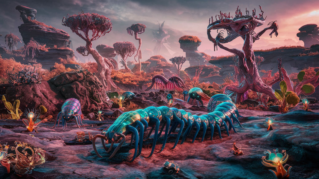 Insectoid Eldritch Desert Biome by MagisterDawn on DeviantArt