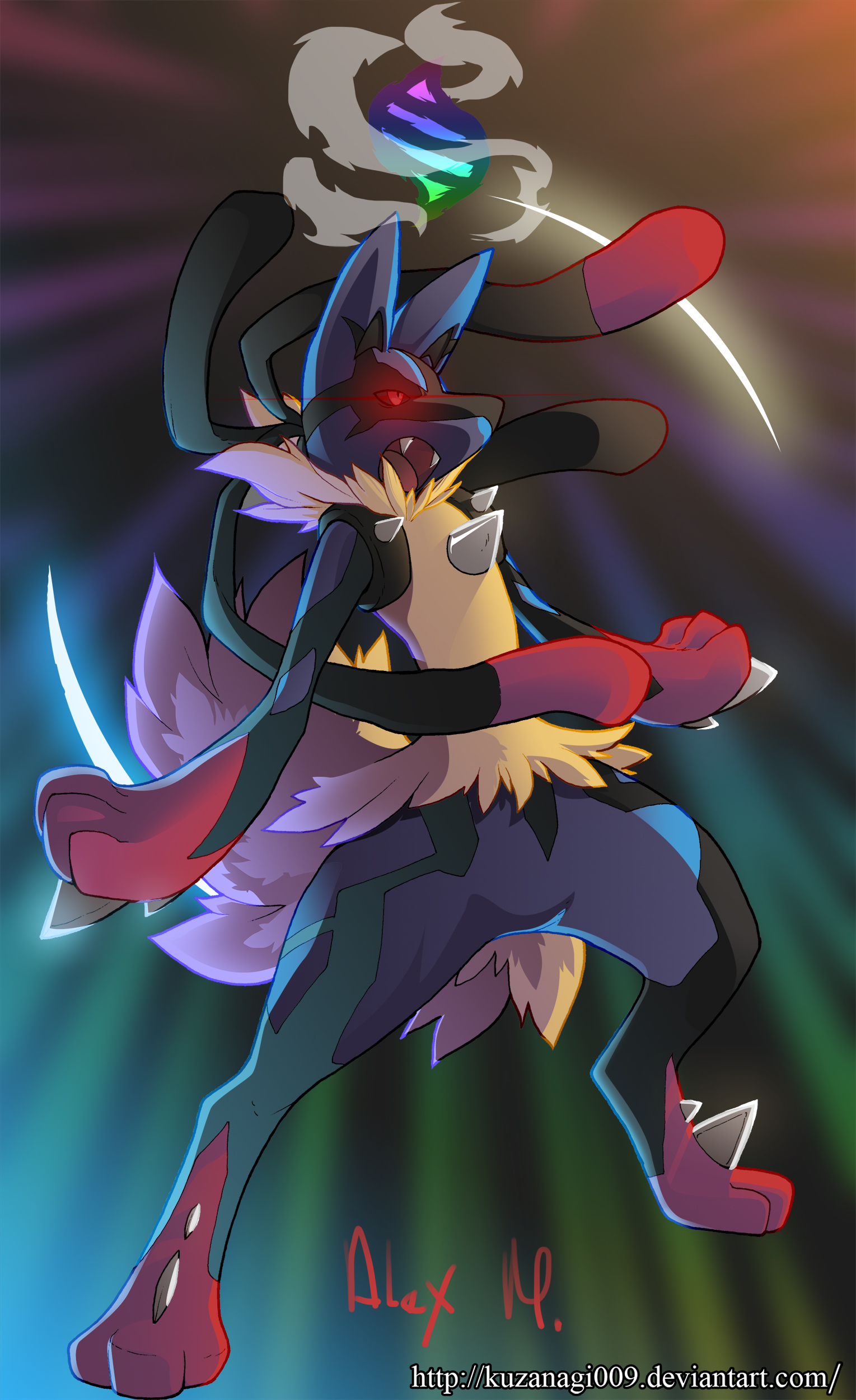 Alldex 0448: Shiny Lucario by All0412 on DeviantArt