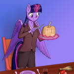 Apple at Thanksgiving by Parronist