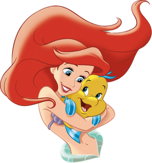 Ariel and Flounder png 5