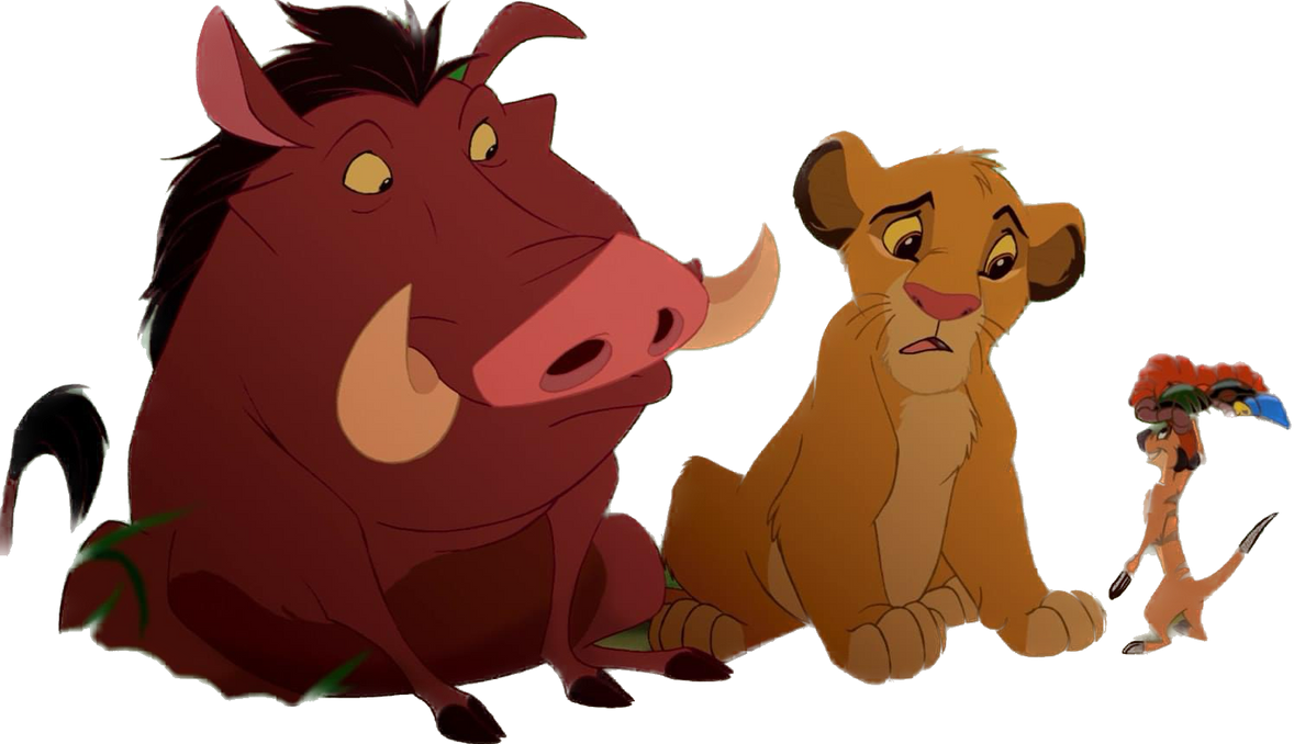 Young Simba, Timon and Pumbaa png by riomadagascarkfp1 on DeviantArt