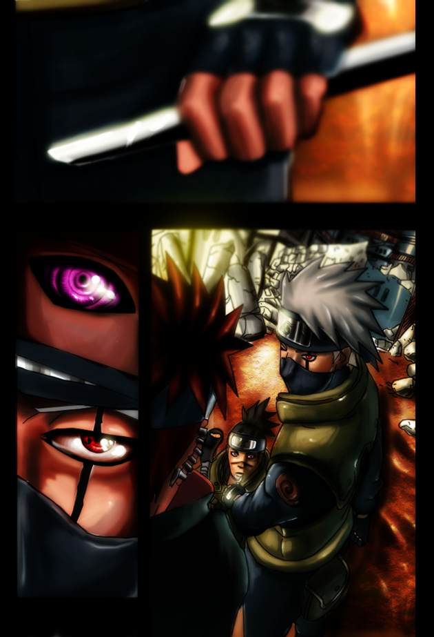 Kakashi Vs Pein coloring