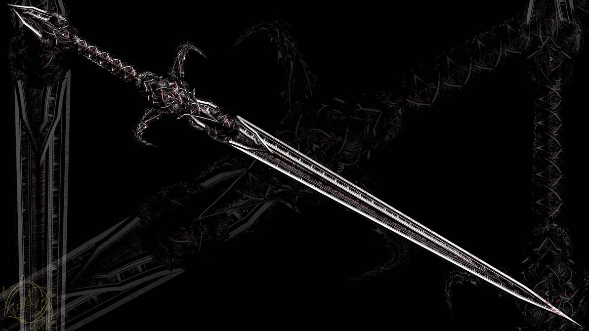 Большой черный меч. Валирийский меч темная сестра. Гуртанг меч. Темная сестра меч Деймон. Меч фэнтези.