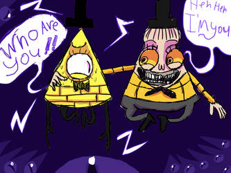 Bill Cipher And Human Bill Cipher Together