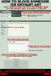 How to Block Someone on DA by wondermanrules