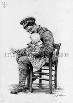 Soldier and Infant, 1917