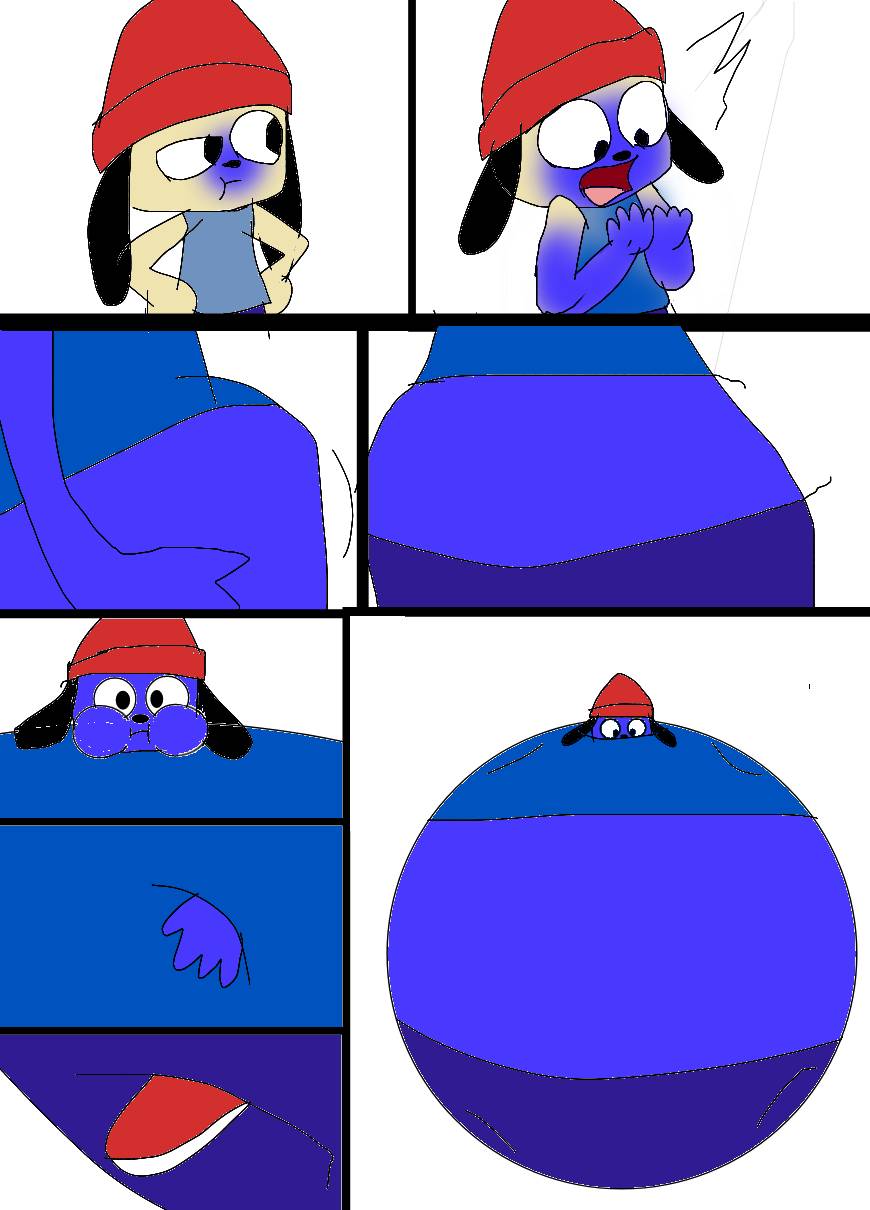 Parappa blueberry inflation by Sakurasno345 on DeviantArt