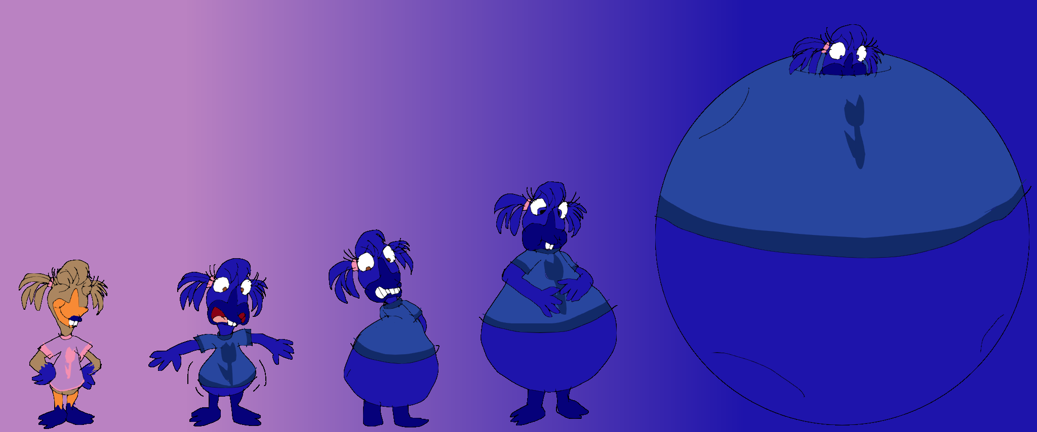 Sequential Inflation Abby Mallard Blueberry inflation sequence by Sakurasno345 on DeviantArt