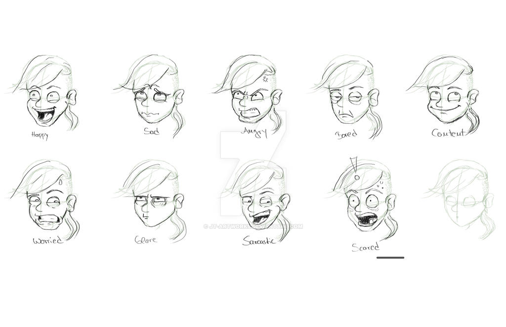 Expressions practice by JT-Artworks on DeviantArt