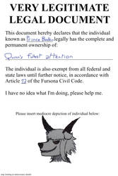 very legitimate legal document