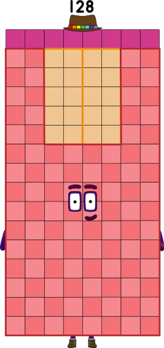 Numberblocks 128 blocks by jeanpaulfelix on DeviantArt