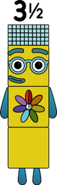 Number Blocks 3 Deviantart Numberblocks 3.5 blocks by jeanpaulfelix on DeviantArt